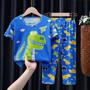 New kid’s summer pajamas dinosaur 3-4 T